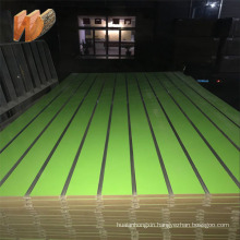 cheap slatwall/laminated slatwall/colored slotted mdf